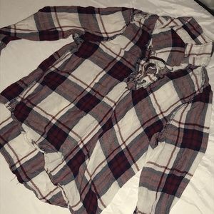 Plaid Flannel Tee